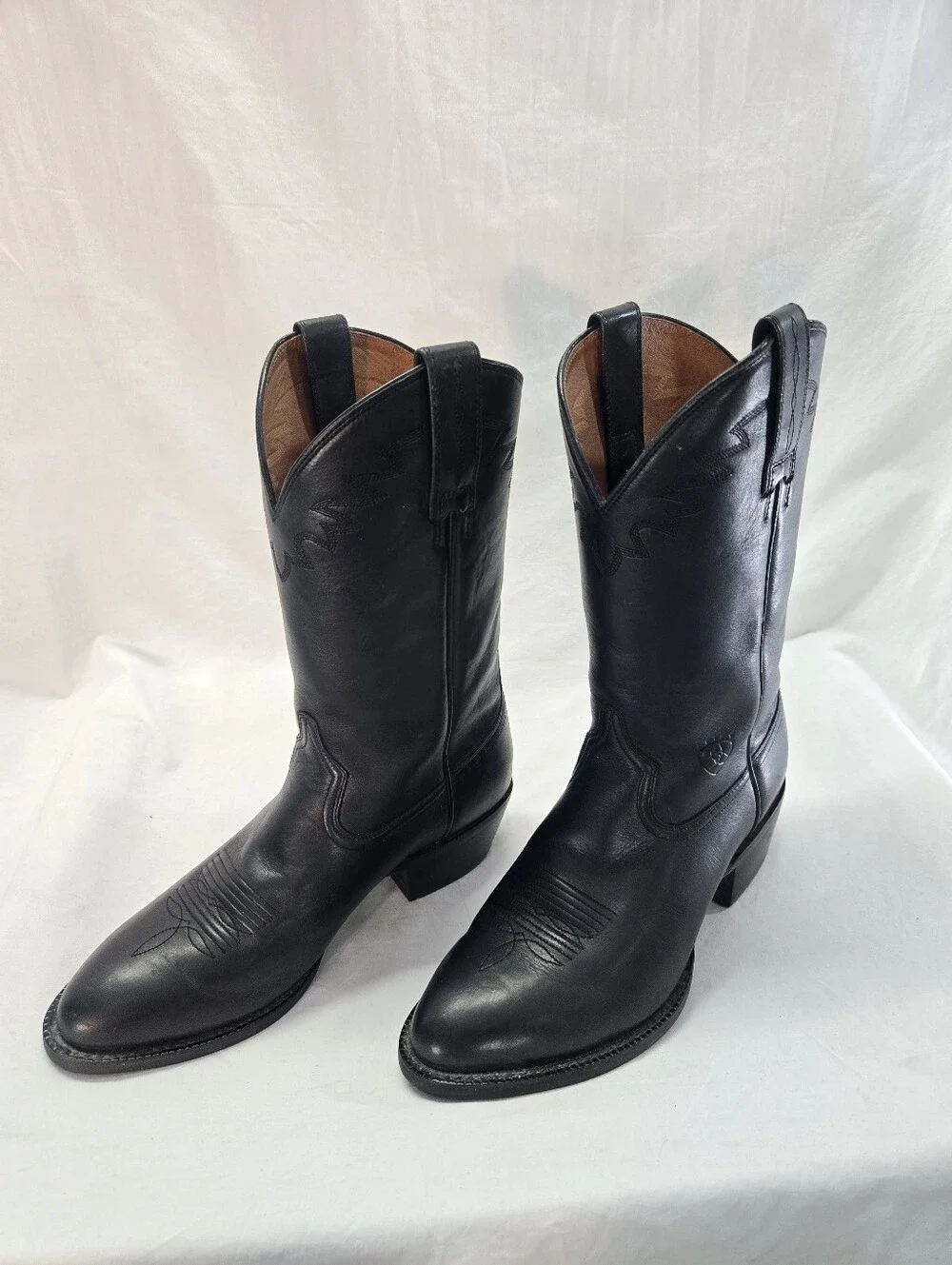Ariat Heritage Sedona Men's 8.5D Black Western Leather Work Cowboy Boots